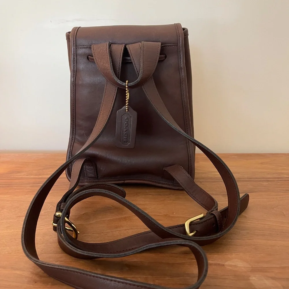 Vintage Coach Leather Mini Backpack, - Picture 2 of 7